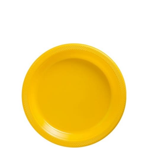 Amarillo_Plato_Pastelero Plato pastelero desechable amarillo