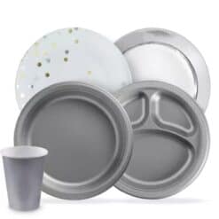 Desechables Color Plata