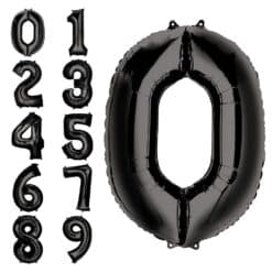 Globos numero 34 negro