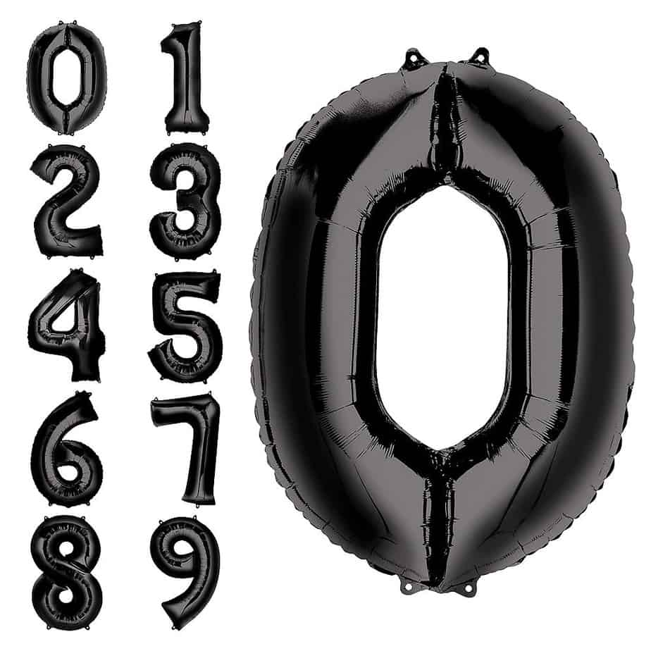 Globo_Negro_34in_Numero_0 Globos numero 34 negro