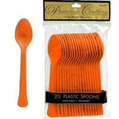 Cucharas color naranja