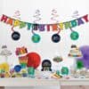 Paquete Decorativo Happy Birthday Rainbow