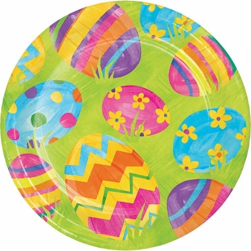 large_1974_Easter_Eggs_Toss_Dessert_Plates Plato huevos de pascua