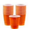 Vasos color naranja