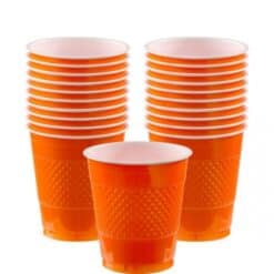 Vasos color naranja