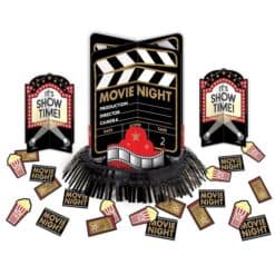 Noche de cine centros de mesa