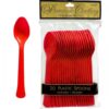 Cucharas color rojo