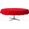 Mantel redondo rojo