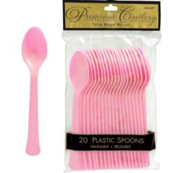 Cucharas color rosa