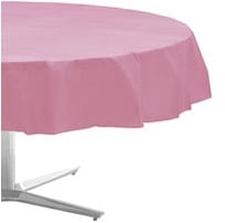 Mantel redondo rosa