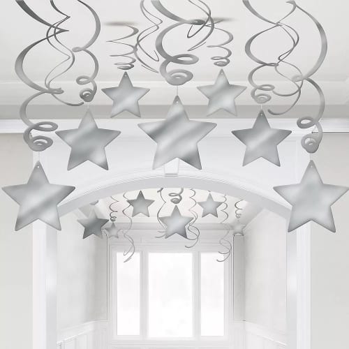 large_819_Amscan_Estrellas__Colgantes_Plata_674474_18 Decoracion colgante estrellas plata