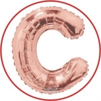 Letras 14" color rose gold